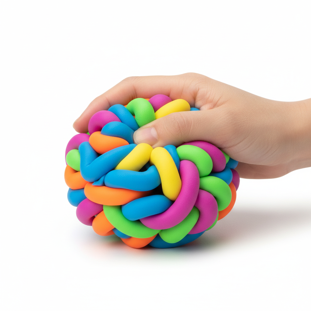 Colorful squishy stress ball