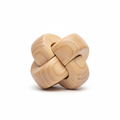 Natural wood grain fidget puzzle brain teaser toy